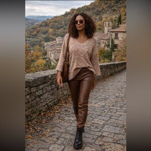 Anthropologie NWT Piloro Deep-V
Sweater Size L.